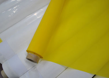 158 tissu de maille de polyester du micron 47T pour l'impression en céramique, couleur blanche/jaune