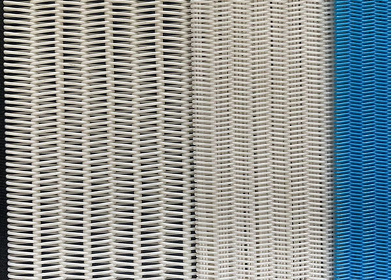 Ceinture de convoyeur en maille de polyester en spirale fine avec bords en polyester