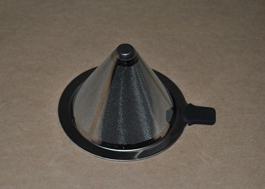 Filtre de café conique lavable de filtre de grillage d'acier inoxydable