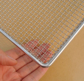 Panier tissé de maille de gril de fil pour tenir l'acier inoxydable 304 de glace