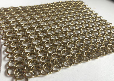 maille architecturale flexible d'anneau de rideau en cotte de maille d'acier inoxydable de 1.2*10 millimètre