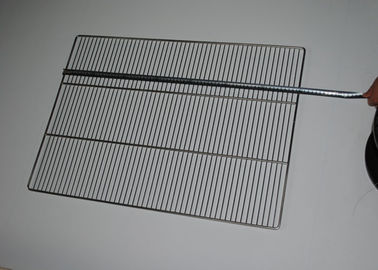 plateau de fil d'acier inoxydable du grillage 304 de gril de BBQ de catégorie comestible de 60x40cm
