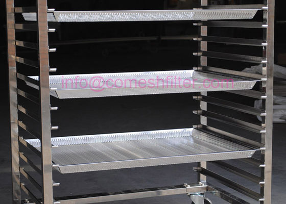 boulangerie Tray Rack Trolley With Wheels de 20layer Ss316