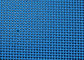 Ceinture bleue de maille de polyester de perforation rectangulaire, industries alimentaires séchant, lavage et convoyeur