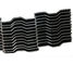 Courbe ou type particulier de bande de conveyeur de grillage de câble de produit plat d'acier au carbone