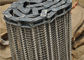 Bande de conveyeur de grillage d'acier inoxydable avec la surface douce à chaînes