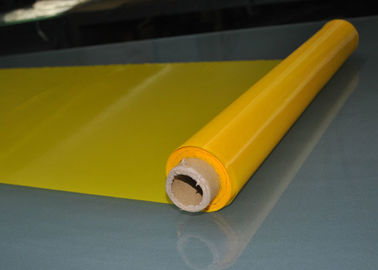Maille jaune 87&quot; de tissu d'impression d'écran de T-shirt, module de maille d'impression de polyester haut