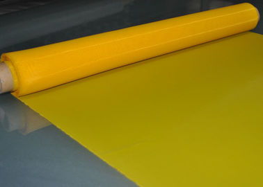Maille jaune d'impression d'écran du polyester 48T pour l'impression en verre, 70 microns