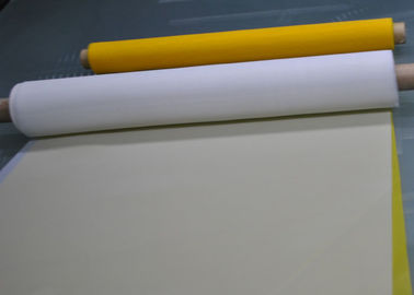 petit pain de maille de l'écran 165T-31 en soie pour la carte PCB/impression en verre, couleur blanche/jaune