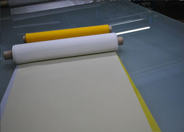 Maille blanche d'impression de polyester de 150 microns avec la résistance à l'usure d'armure toile et