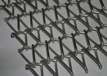 Bande de conveyeur en spirale plate d'acier inoxydable pour le four, ceinture de maille en métal