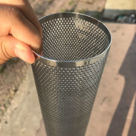 Cartouche perforée de tube filtrant de tamis à mailles/tamis filtrant cylindrique de maille en métal