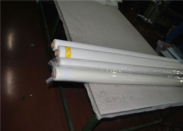 Tissu de boulonnage de polyester de résistance à l'eau avec le jaune et le blanc de monofilament