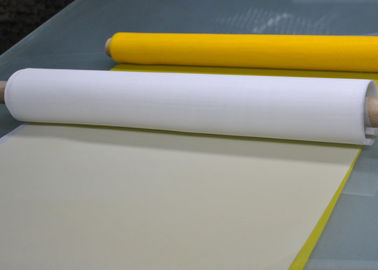 Un bon prix. 50 maille d'impression d'écran de polyester de pouce 80T pour l'impression de céramique, couleur blanche/jaune en ligne