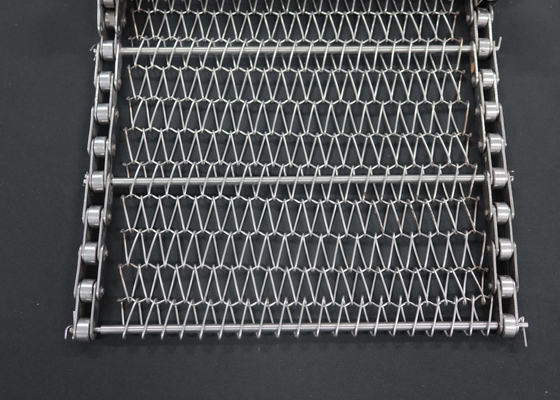 Un bon prix. 304 en acier inoxydable ceinture de convoyeur de tissage équilibré pain de boulangerie chaîne de liaison filet de fil en ligne