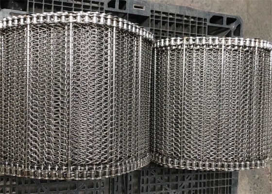 Un bon prix. Chaîne en acier inoxydable Ss 304 ceinture de convoyeur en spirale Balance métallique tissée 180 degrés en ligne