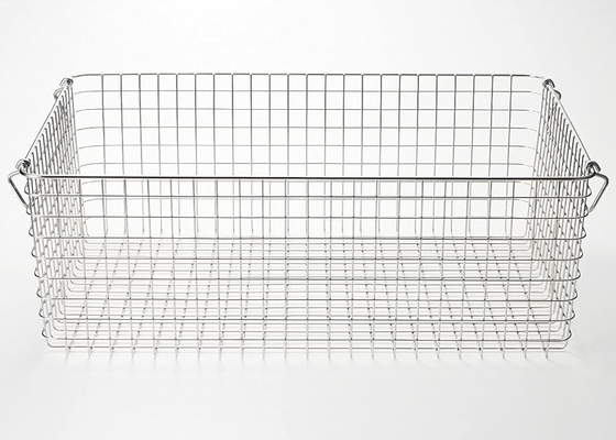 Un bon prix. Stockage en acier inoxydable panier de filet tissé style rustique panier à rouleaux pour la décoration intérieure panier en treillis métallique personnalisé en ligne