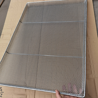 Un bon prix. Plateau en treillis métallique 304 en acier inoxydable de 660 mm x 450 mm, durable, destiné à la cuisson, au séchage, au refroidissement et à l'industrie alimentaire en ligne