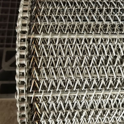Un bon prix. Ceinture de convoyeur en treillis métallique spirale en acier inoxydable personnalisé pour l'industrie alimentaire en ligne