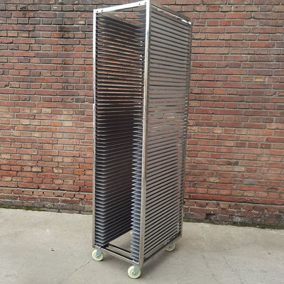 Un bon prix. Chariot à pâtisserie en acier inoxydable 304 robuste à 30 niveaux pour four rotatif en ligne