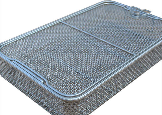 Un bon prix. Panier médical de désinfection de grillage de l'acier inoxydable 304 taille de 40cm x de 25cm x de 7cm en ligne