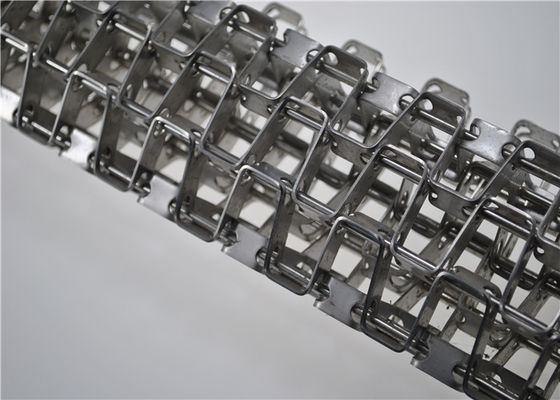 Un bon prix. Taille adaptée aux besoins du client par ceinture de fil plat de bande de conveyeur de grillage de nid d'abeilles d'acier inoxydable en ligne