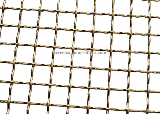 Un bon prix. Ouverture tissée décorative de cuivre rouge en laiton sertie par replis de grillage de 1 micron à 5cm en ligne