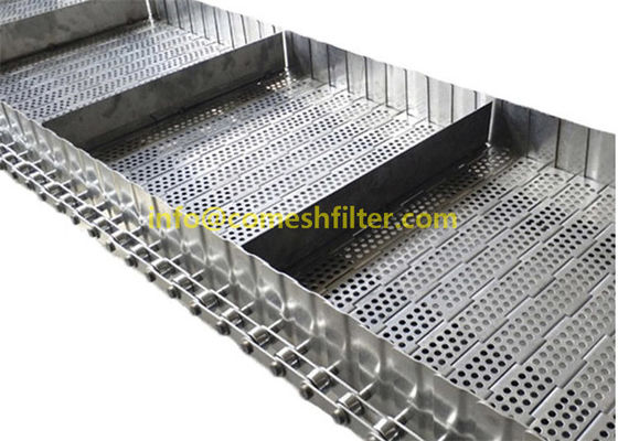 Un bon prix. Acier inoxydable 314 bande de conveyeur de refroidissement de lamelle de plat de Mesh Chain Link Perforated Flat de 304 fils pour l'ascenseur en ligne