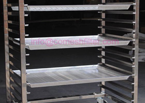 Un bon prix. boulangerie Tray Rack Trolley With Wheels de 20layer Ss316 en ligne