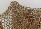 Acier inoxydable Ring Mesh Fabric Chainmail Curtain 304ss en métal de couleur d'or