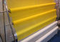 Maille jaune 87&quot; de tissu d'impression d'écran de T-shirt, module de maille d'impression de polyester haut