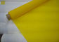 Tissu de boulonnage de polyester de résistance à l'eau avec le jaune et le blanc de monofilament