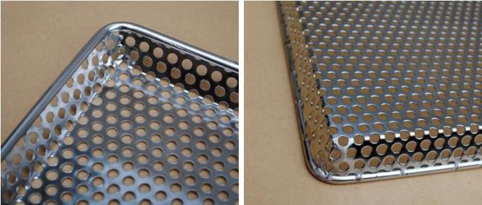 Grade alimentaire 304 plateaux en treillis en acier inoxydable cuisson &agrave; plat perfor&eacute;e pour le s&eacute;chage 10
