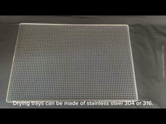 Plateau de séchage de filet de fil tissé en acier inoxydable