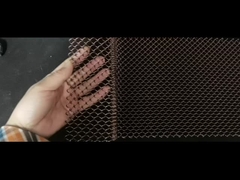 Décoratif Flexible d'or d'aluminium enroulé en fil de fer Tissu suspendu en métal Chaîne de liaison en maille Rideau de plafond F