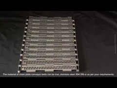 Bandes transporteuses à plaques perforées en acier inoxydable 304 316