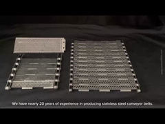 Bandes transporteuses à chaîne en acier inoxydable de taille personnalisée