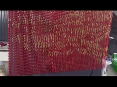 Couleur personnalisée double crochet décoration de l'aluminium de la chaîne de maillage de maillage