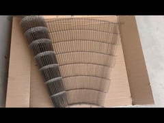 Coiffure de convoyeur à treillis en acier inoxydable 304