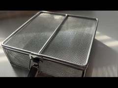 panier de désinfection en treillis métalliques en acier inoxydable