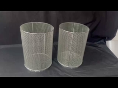 Corbeille en treillis métallique en acier inoxydable