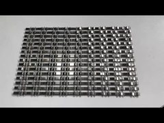 Partage de fil de verre Panneau de treillis métallique décoratif Tringle de fil de verre cramponné pour la décoration