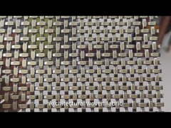 304 316 Maillage tissé architectural en acier inoxydable pour la décoration de façades de bâtiments Plafond