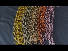 Couleurs différentes Double crochet en aluminium chaîne de liaison de moteur de l'écran