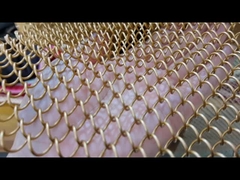 Rideau en spirale métallique décoratif pour mariages, séparateur de pièce en cascade