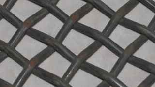 Fil Grizzly fendu, écran à trous carrés, feuille de carbone ondulée en fer noir, acier inoxydable tissé