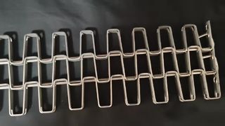 Fer à cheval en acier inoxydable 316, nourriture continue résistante à la chaleur, métal ss304, maille de grande muraille plate