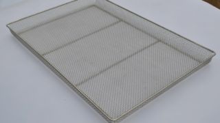 Plateau de grillage en acier inoxydable ss304 316, fin tissé en métal de qualité alimentaire, 80x100, 40x60cm, pour four, boulangerie