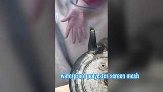 Maille imperméable d'écran de polyester de couleur noire de 65 microns