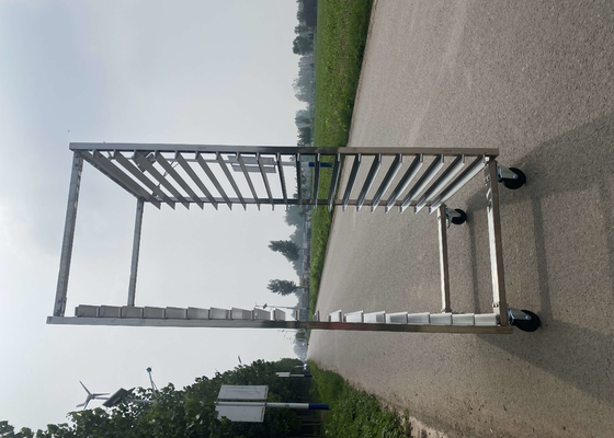 Plateau adapté aux besoins du client de déshydrateur de nourriture de chariot à support d'acier inoxydable de 15 couches
